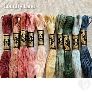 Country Lane Thread Packs | DMC Thread Pack | Embroidery Floss
