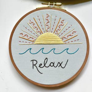 サンセットステッチサンプラー | 刺繍ステッチサンプラー | 初心者向け刺繍キット | 刺繍を学ぶ