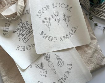 Stick and Stitch Large Design | SHOP LOCAL | Stick & Stitch Patterns | Tote Design