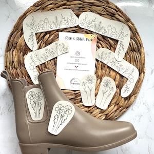 Stick and Stitch | POCKETS and BOOTS |  Stick & Stitch Patterns | Peel and Stick | Embroidery Designs
