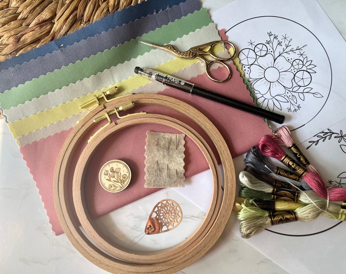 Embroidery Essentials Kit | Embroidery Accessories - Etsy