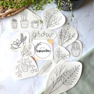Stick and Stitch | PLANTS|  Stick & Stitch Patterns | Peel and Stick | Embroidery Designs