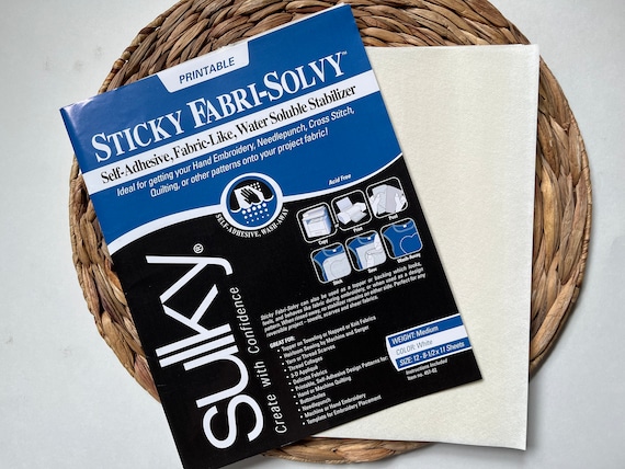 Sulky Fabri-Solvy Water Soluble Printable Sheets