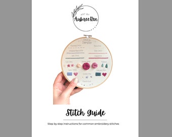 Stitch Guide DOWNLOAD | Booklet | Stitch Guide | Embroidery Instruction
