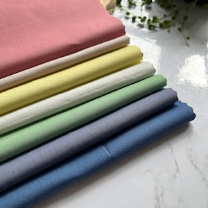 Cotton Fabric Squares | Vintage Pack | Precut Fabric | Kona Cotton