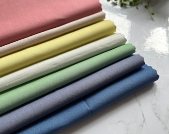 Cotton Fabric Squares | Vintage Pack | Precut Fabric | Kona Cotton