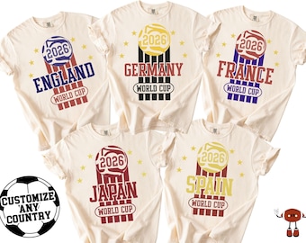 National Team Emblem 2026 Soccer Shirt: 2026 World Football Cup, Soccer Championship, USA Canada & Mexico, Football Jerseys, Soccer Tee