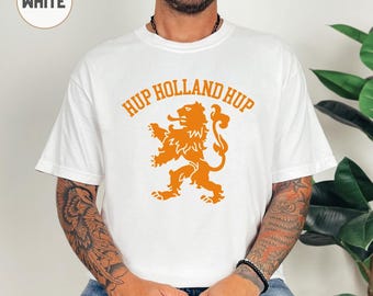 Vintage Netherland Football Fan Shirt: 2026 World Football Cup, Orange Lion Football Jerseys, USA Canada & Mexico, Retro Nederland Tee