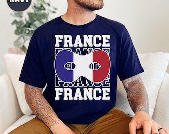 Flag Mask France Les Bleus Soccer Shirt: 2026 World Football Cup, Soccer Championship, USA Canada & Mexico, Football Jerseys, Soccer Tee