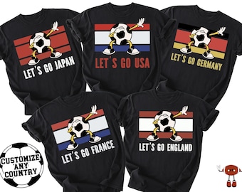 2026 World Football Cup Theme Group Jersey Shirt: Lets Go USA England France Japan Germany Tee, Custom Jerseys, Soccer Gifts, Soccer Jerseys