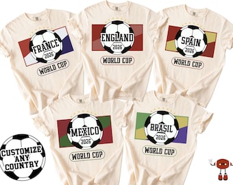 Soccer National Flags Teams Shirt: 2026 World Football Cup, Football Graphic Tee, USA Canada & Mexico, Football Jerseys, Soccer Tee