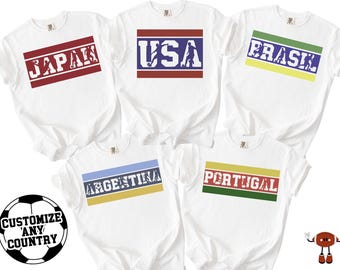 Soccer National Team Fan Shirt: World Football Cup 2026 , Soccer Championship Fan, USA Canada & Mexico, Football Jerseys, Soccer Tee