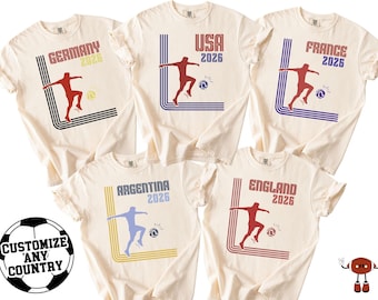 Soccer Fan Art Shirt: World Football Cup 2026 , Soccer Championship Fan, USA Canada & Mexico, Football Jerseys, Soccer Tee