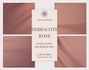 Terracotta roos achtergronden warm satijn Flow Pack