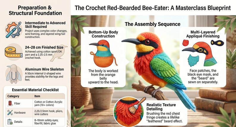Bird Amigurumi Crochet Pattern ( Video Tutorial + Pdf) - Etsy