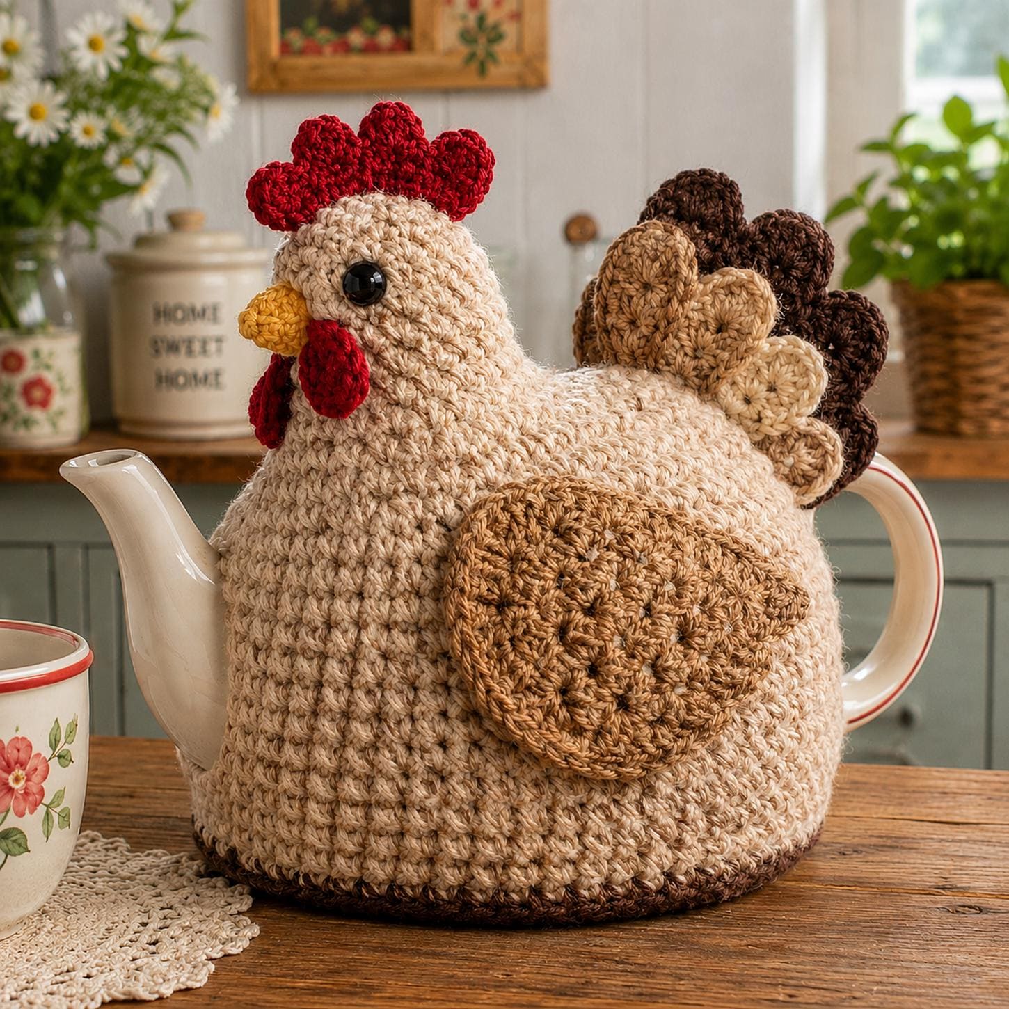 11 Tea Cozy Crochet Patterns for Teapots, Gifts, and Kitchen Decor 2 Hen crochet Tea Cozy