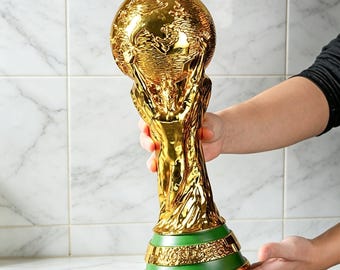Trofeo della Coppa del Mondo, trofeo della Coppa del Mondo di calcio, a grandezza naturale, replica della Coppa del Mondo di calcio da 13 cm a 36 cm, trofeo della Coppa del Mondo