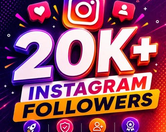 20k Instagram Followers Paket, Publikumswachstumsservice