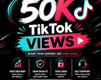 50K echte TikTok-Ansichten | Organic Video Promotion, Social Media Marketing