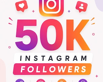 50K Instagram Followers Paket | Schnelle Lieferung, Boost-Profile