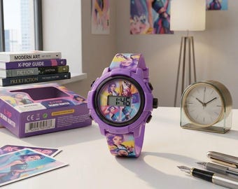 Anime Demon Hunters Projection Watch | 24 Cartoon Images, K-Pop Style, Kids Toy