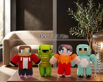 Mikey Maizen Plush Toy | Pixel-Style Gaming Character, Soft Cuddly Toy