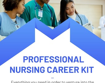 Kit de desarrollo profesional en enfermería / Paquete de currículum y carta de presentación para sistemas ATS (descarga digital)