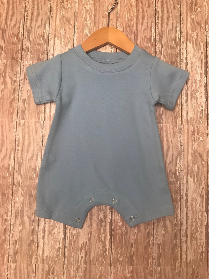 Blank Baby /& Toddler Boy/'s Rompers heat transfer Light Blue Brown White - Blank Wholesale etc In Stock for embroidery