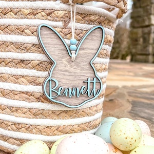 Personalized Easter Basket Tags/Wooden Easter Basket Tags/Bunny Tags bild 5