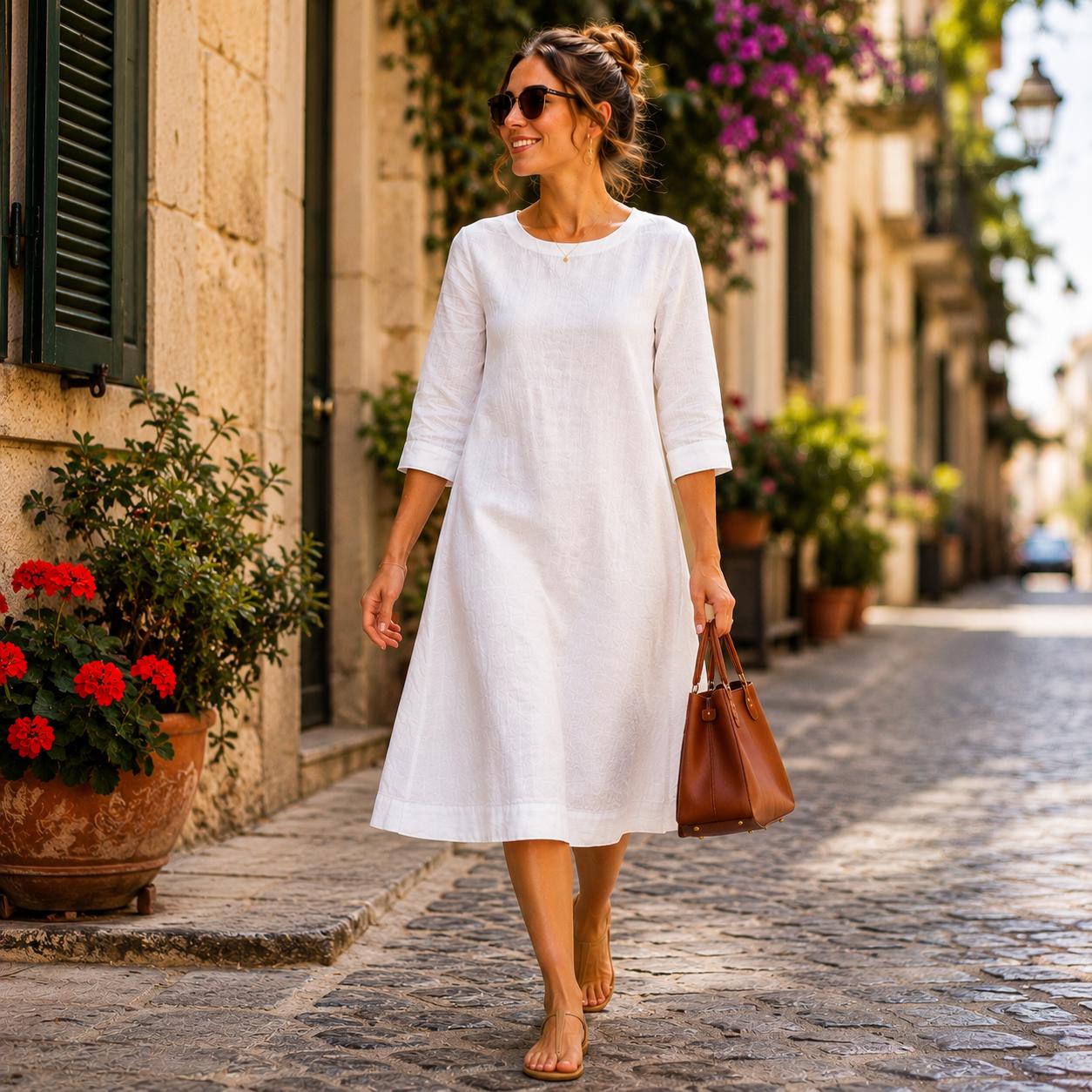 white linen dress canada Allure Linen Dress | Bohomey