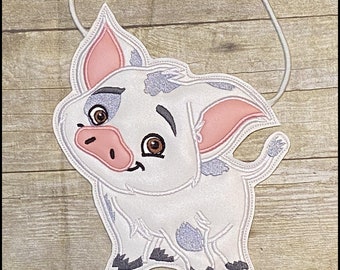 Disney Pua Crossbody Bag, Girls Disney Crossbody Bag, Disney Moana Pig Flat Purse, Disney Tote Bag, Pua Pig Purse