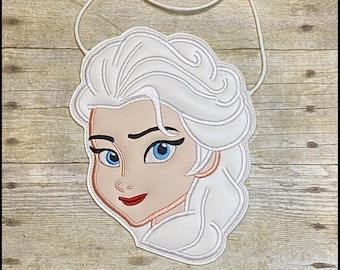 Sac à bandoulière Disney La Reine des neiges Elsa, sac à main à bandoulière pour filles Disney, sac Disney Elsa, porte-monnaie plat La Reine des neiges Elsa