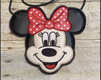 Minnie Mouse Crossbody Bag, Girls Disney Crossbody Purse, Minnie Mouse Tote Bag
