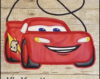 Disney Cars schoudertas, platte Disney Lightning McQueen-tas, Disney-draagtas, Disney Lightning McQueen-tas voor meisjes