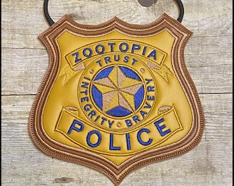 Sac à bandoulière Zootopia Disney, sac à main à bandoulière Disney pour filles, sac à main plat avec insigne de police Judy Hopps