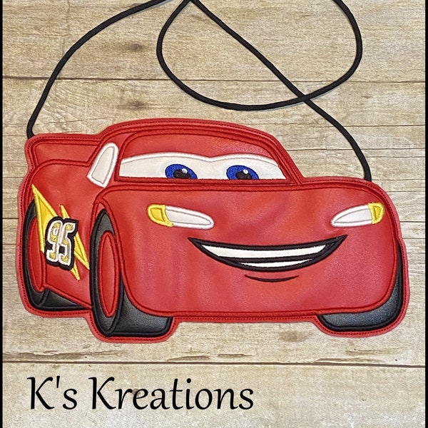 Borsa a tracolla Disney Cars, borsa piatta Disney Saetta McQueen, borsa tote Disney, borsa Disney Saetta McQueen per bambine