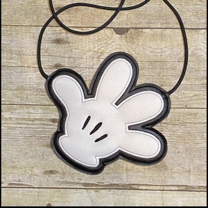 Micky Maus Handschuh Crossbody Geldbörse, Disney Micky Handschuh Flache Geldbörse, Mädchen Disney Crossbody Geldbeutel