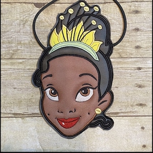 Tiana Crossbody Bag, Girls Disney Princess Tiana Crossbody Purse, Princess and the Frog Flat Purse
