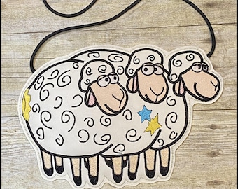 Bo Peep's Sheep Crossbody Bag, Girls Disney Crossbody Purse, Toy Story Sheep Purse, Bo Peep Sheep Flat Purse