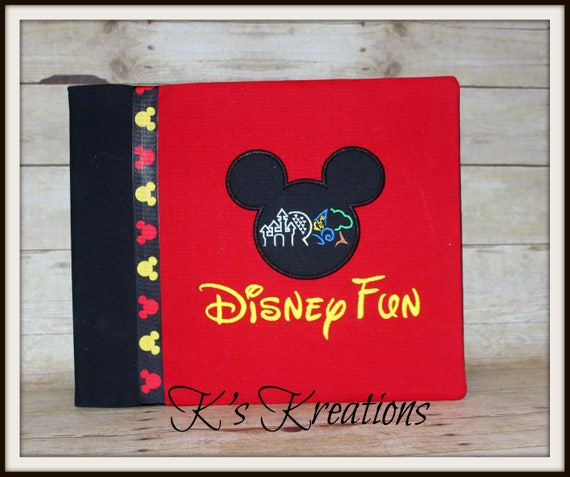 12x12 Disney Trip Scrapbook, Disney Photo Album, Disney Family Fun Scrapbook  