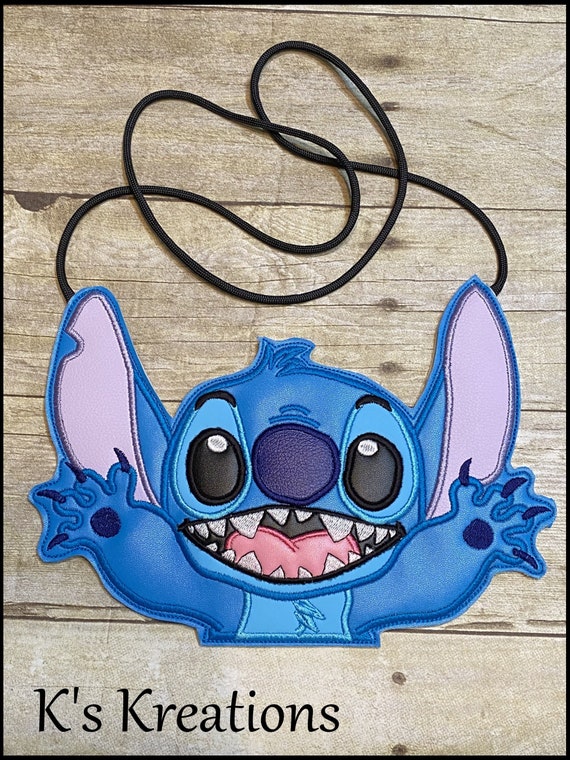 Disney Bolso Niña Stitch - Bolso Bandolera Pequeño (Azul) 