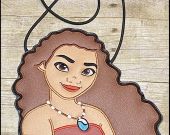 Bolso bandolera de Disney Moana, bolso bandolera de Disney para niñas, bolso plano de Disney Moana, bolso de mano de Disney, bolso de Moana