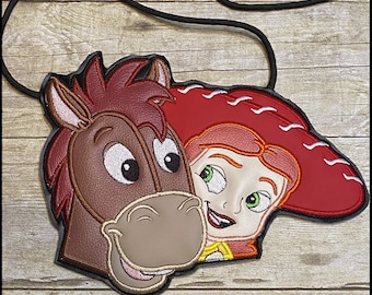 Disney Toy Story Crossbody Bag, Bullseye and Jessie purse, Girls Disney Toys Crossbody Bag, Toy Story Purse