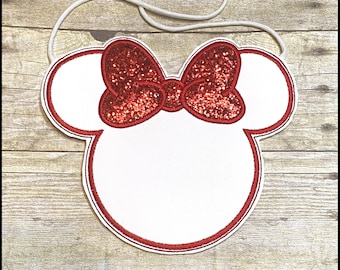 Disney Autograph Purse, Autograph Minnie Crossbody Bag, Character Autograph Tote, Girls Disney Crossbody Purse