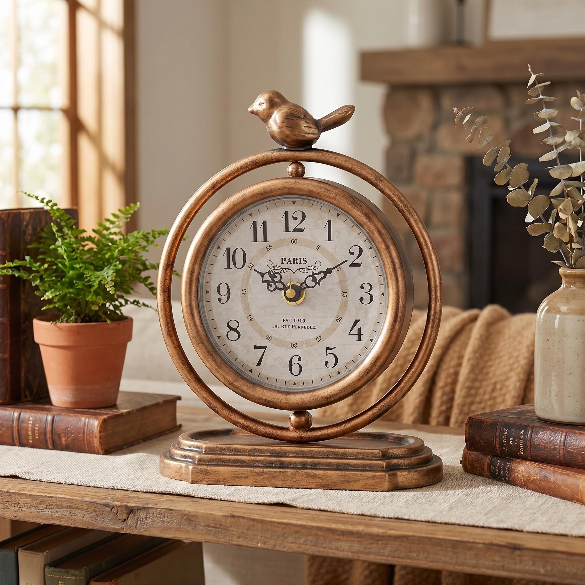 Antique French Table Clock - Etsy