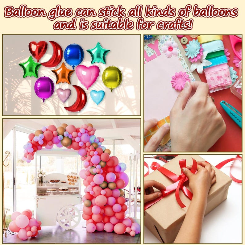 600PCS Balloon Glue Dots, Strong Double Sided Adhesive Spots, Balloon Garland DIY Tools, Party Decorations Wedding Birthday image 4