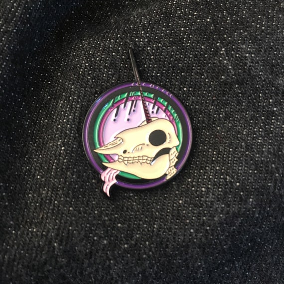 Unicorn Club Soft Enamel Pin Pastel Goth Unicorn Skull Horror Badge Unicorn Lover Gift Lapel Pin Kawaii Pin Collector Creepypasta Etsy Canada