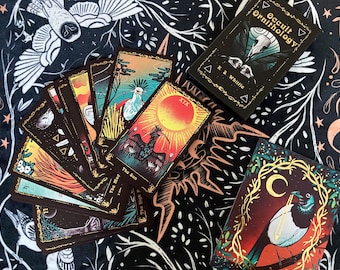 Okkultes Ornithologie Tarot für Anfänger. Majors only feiern die Schönheit der Vögel! - inklusive Anleitung und Tarot-Tuch!