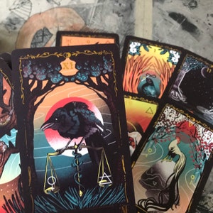 Occult Ornithology tarot 2nd edition- deck only! majors only deck celebrating the beauty of birds! -Deluxe set, Bird lover gift, beginners image 7
