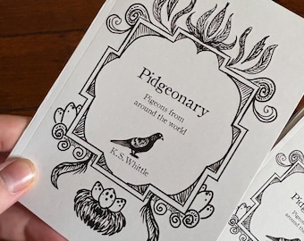 Pidgeonary- a pigeon appreciation book, pigeon gifts, zine, nature art, pigeons painting, bird lover, doves